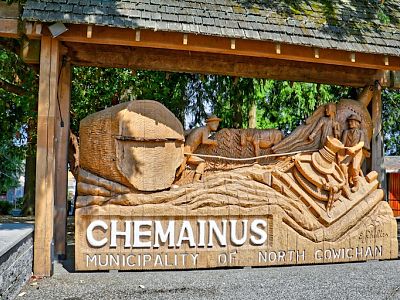 Chemainus Wood Carved Sign